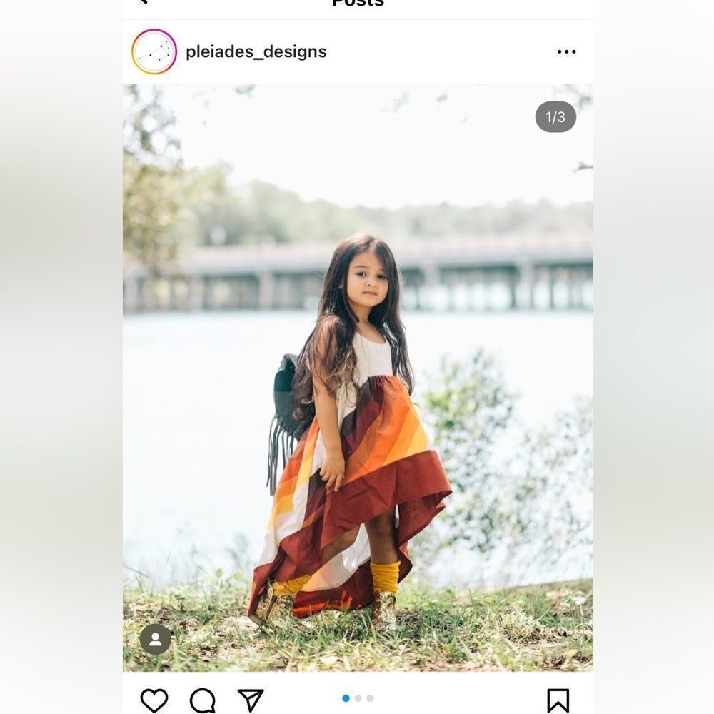 Pleiades Pumpkin Spice Windsong Dress